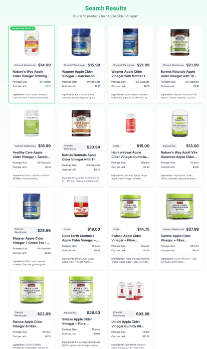 Example Compare View